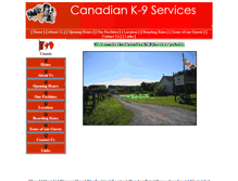 Tablet Screenshot of canadiank9services.com